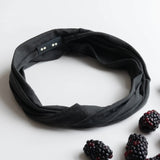 ORGANIC TWIST HEADBAND- BLACK