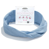 ORGANIC TWIST HEADBAND-CHAMBRAY BLUE