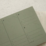 WEEKLY PLANNER NOTEPAD-GREEN