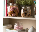 GLASS PUSH TOP STORAGE JAR 2L
