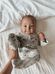 WILD HORSES FOOTED SLEEPER-6-9 MOS