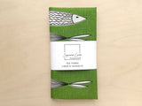 FISH LINEN TEA TOWEL-GREEN