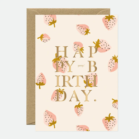 GOLD STRAWBERRIES BIRTHDAY