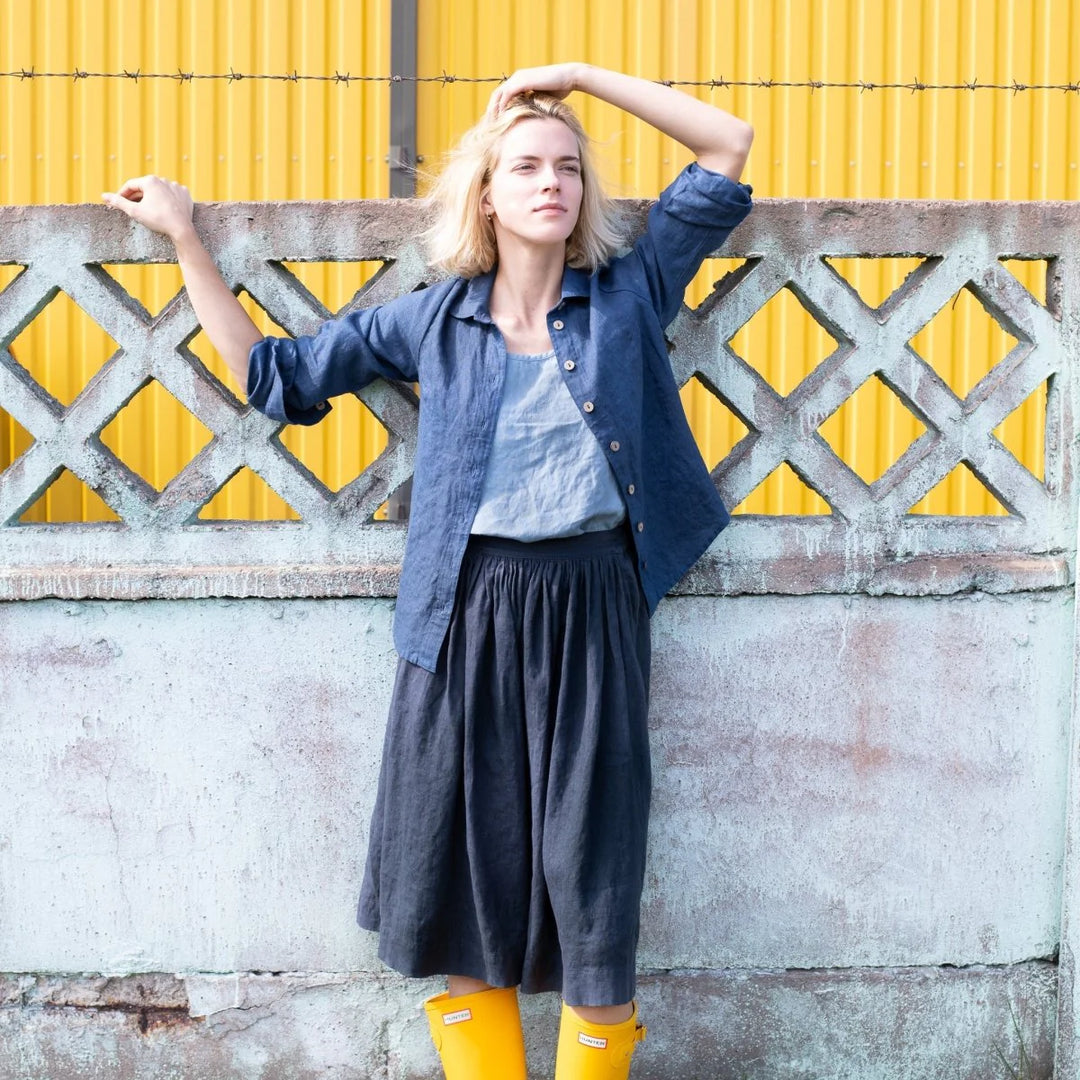 Linen 1950s skirt sale