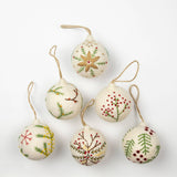 EMBROIDERED BALL ORNAMENT