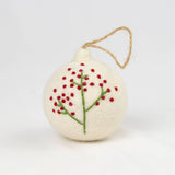EMBROIDERED BALL ORNAMENT