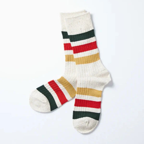 PARK STRIPE SOCK-IVORY