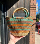 FAIR TRADE VEGAN U SHOPPER SMALL BASKET