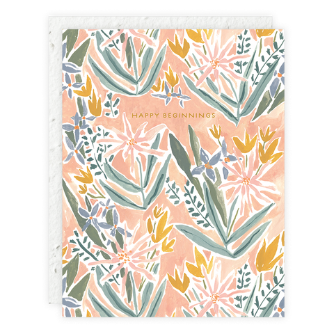 HAPPY BEGINNINGS CARD
