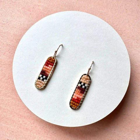 MINI MARRAKESH EARRINGS-RUST