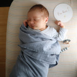 ORGANIC COTTON MUSLIN SWADDLE-TRADEWINDS