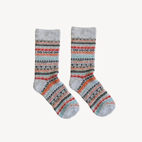 ALPACA SOCKS-MULTI GREY