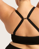 WIRELESS FULL BUST T-SHIRT BRA-BLACK
