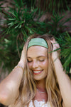 ORGANIC TWIST HEADBAND-WATERCRESS GREEN