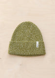 CASHMERE AND MERINO BEANIE OLIVE FLECK