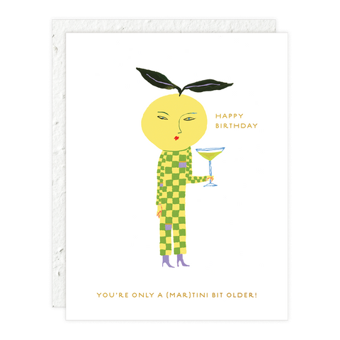 YUZU MARTINI BIRTHDAY CARD