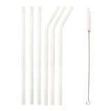 KIKKERLAND REUSABLE CLEAR GLASS STRAWS