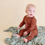 PARADE ROMPER LONG SLEEVE-CEDAR