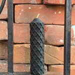 BLACK BEESWAX PILLAR CANDLE