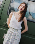 SORRENTO CAMI LINEN TOP-CREAM