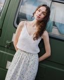 SORRENTO CAMI LINEN TOP-CREAM