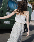 SORRENTO CAMI LINEN TOP-CREAM