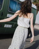 SORRENTO CAMI LINEN TOP-CREAM