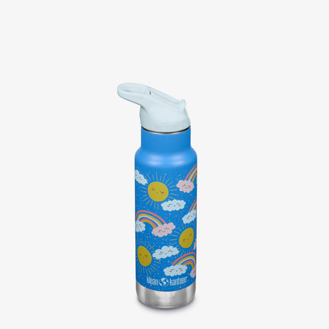 KLEAN KANTEEN KID 12oz INSULATED FLIP SPORT-RAINBOWS