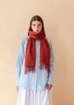 LAMBSWOOL OVERSIZED SCARF MULBERRY