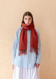 LAMBSWOOL OVERSIZED SCARF MULBERRY