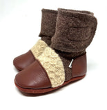 NOOKS LITTLE EARTH FELTED WOOL BOOTIES
