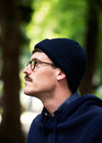 EXTRA FINE MERINO ROLL UP BEANIE-NAVY