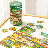 SPOT THE DIFFERENCE PUZZLE-ROADS & RAILS
