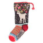 REINDEER STOCKING-BLACK