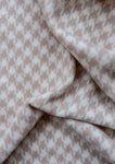 LAMBSWOOL OVERSIZED SCARF CREAM HOUNDSTOOTH