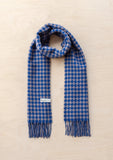 LAMBSWOOL OVERSIZED SCARF SLATE HOUNDSTOOTH