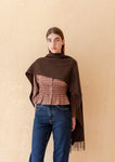 LAMBSWOOL OVERSIZED SCARF CHOCOLATE