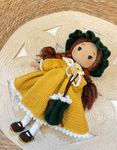 LARGE YELLOW DRESS GIRL DOLL