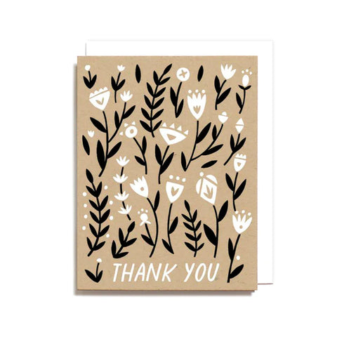 THANK YOU FLORAL CARD