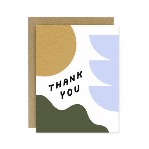 THANK YOU COLOUR SHAPES CARD