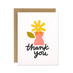 THANK YOU FLOWER VASE CARD