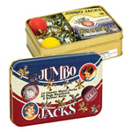 Jumbo Jacks in a Classic Toy Tin