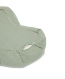 COTTON HALFMOON MEDITATION CUSHION-MOSS GREEN