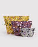 BAGGU GO POUCH SET-WILDWOOD MIX