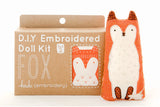 DIY EMBROIDERED DOLL KIT/FOX