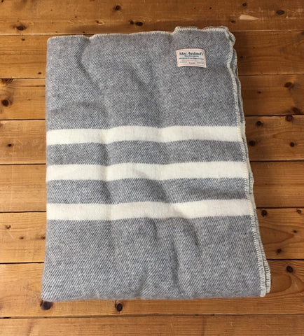 MacAUSLAND WOOLEN THROW/DARK GRAY