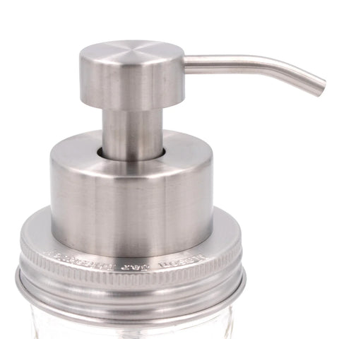 MASON JAR FOAMING SOAP PUMP DISPENSER-SATIN