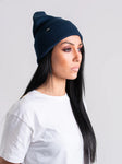 ORGANIC COTTON BEANIE-NAVY BLUE