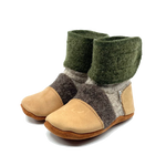 NOOKS OLIVE WOOL BOOTIES