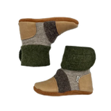 NOOKS OLIVE WOOL BOOTIES